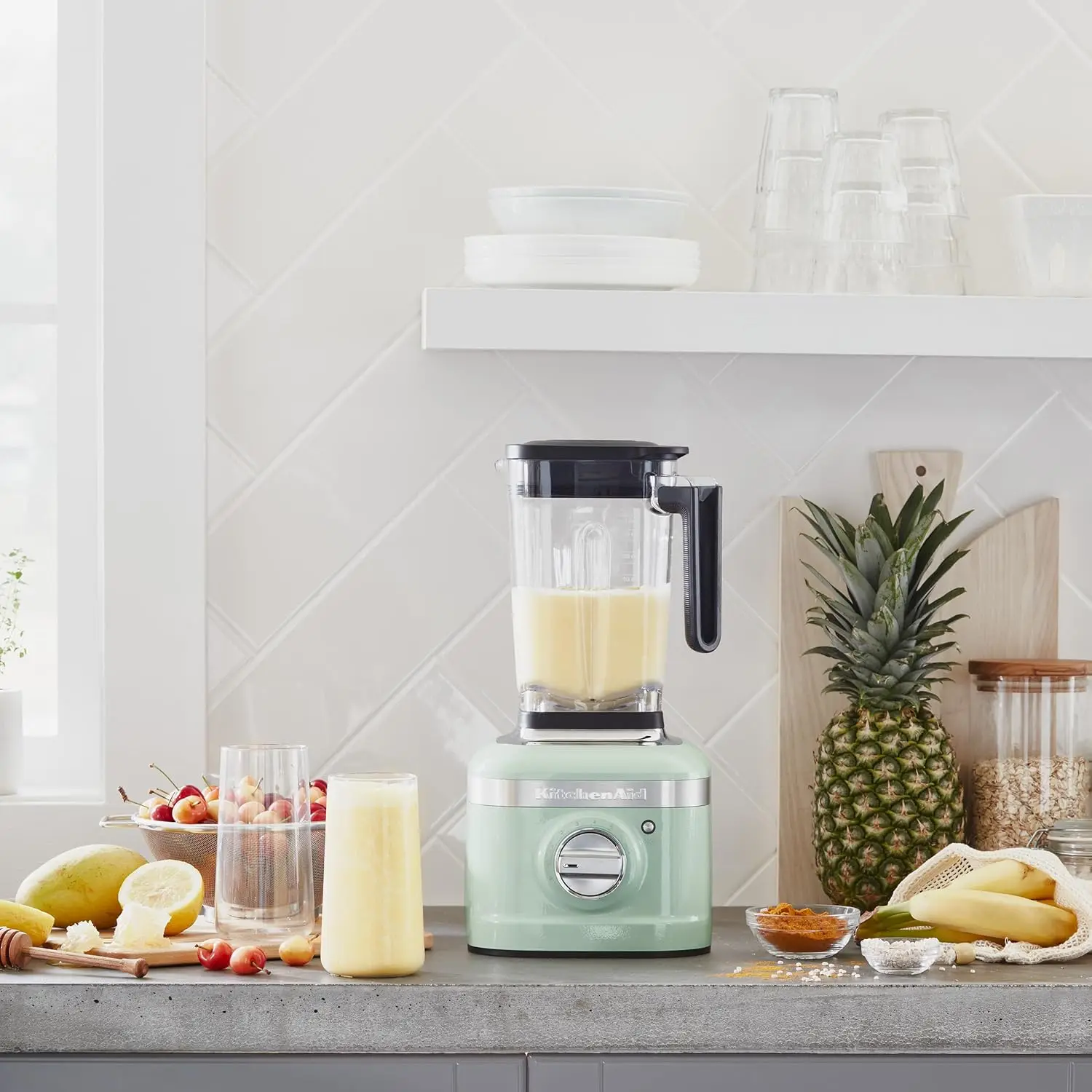 Блендер K400 с регулируемой скоростью и тампером — KSB4028 — Фисташковый, 56 унций