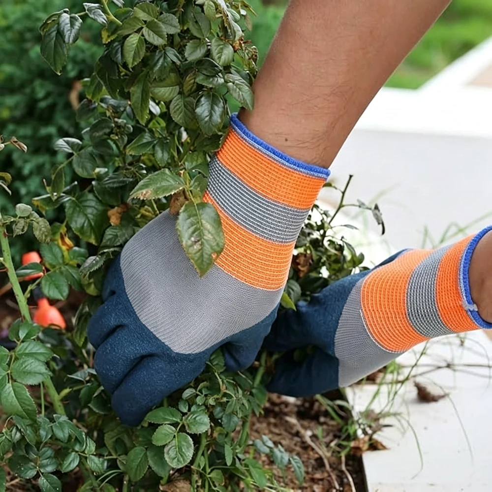 10Pair Garden Heavy Work Labor Gloves with Firm Grip for Construction Sites, Lumber Handling and Yard Work
