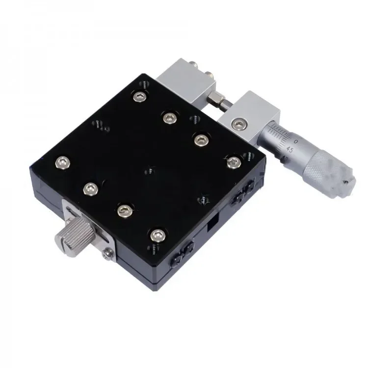 

2026 X Axis 60*60mm Manual Displacement Platform Linear Fine Adjustment Sliding Table LX60-R