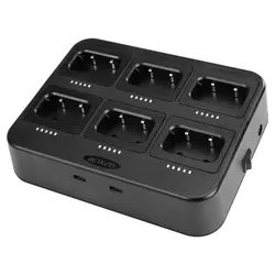 Caricabatterie Retevis RTC26 a sei vie con due porte USB per caricabatterie Walkie Talkie RB26/RB626/RB37/RB637 per ristorante dell'hotel