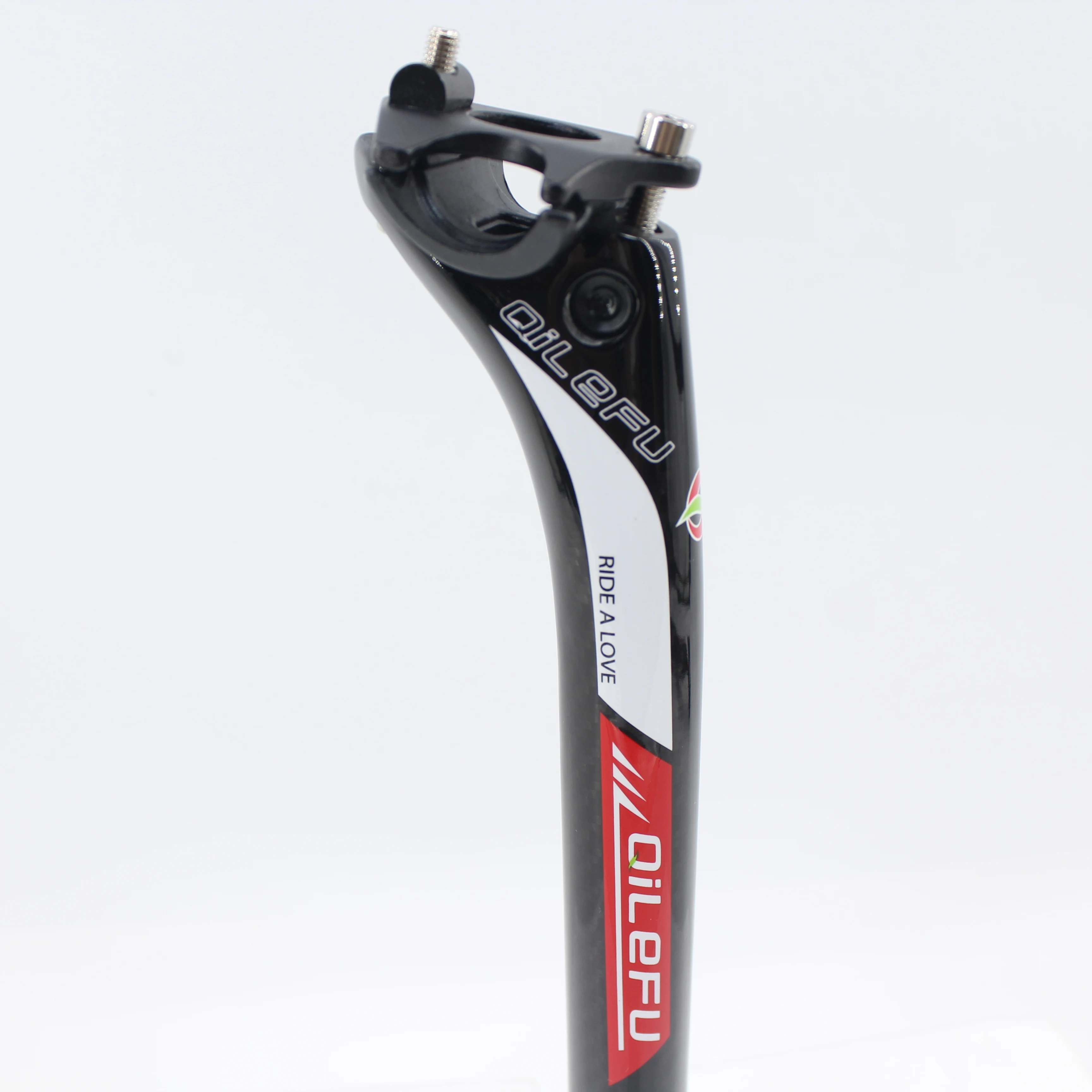 New QILEFU Road bike 3K full carbon seatpost Mountain carbon bicycle seatpost MTB 27.2/30.8/31.6*350/400mm 25mm offset seat post