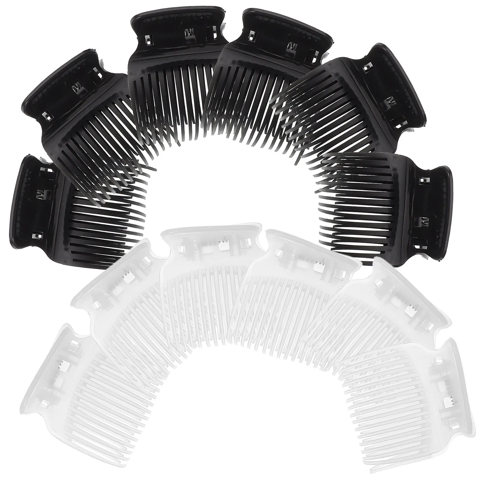 

12Pcs Hot Roller Plastic Clips Heat Insulated Hair Curler Jaw Clamps for Curling Styling Sectioning Volumizing Salon Home Travel