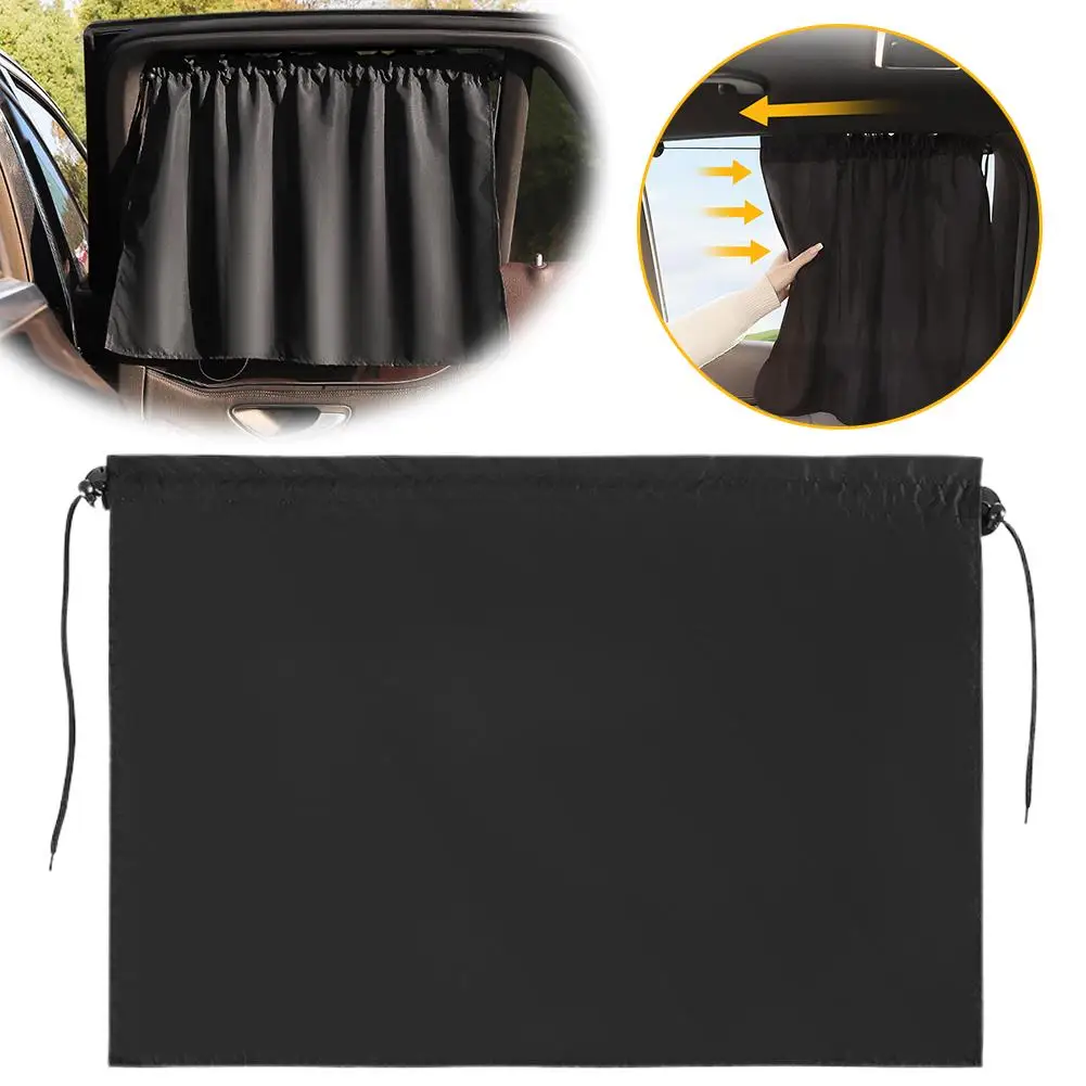 Universal Car Window Sun Shade Curtain Mesh Net Sunshade for Front Rear Seater Auto UV Block Protector Shading Cover Accessories