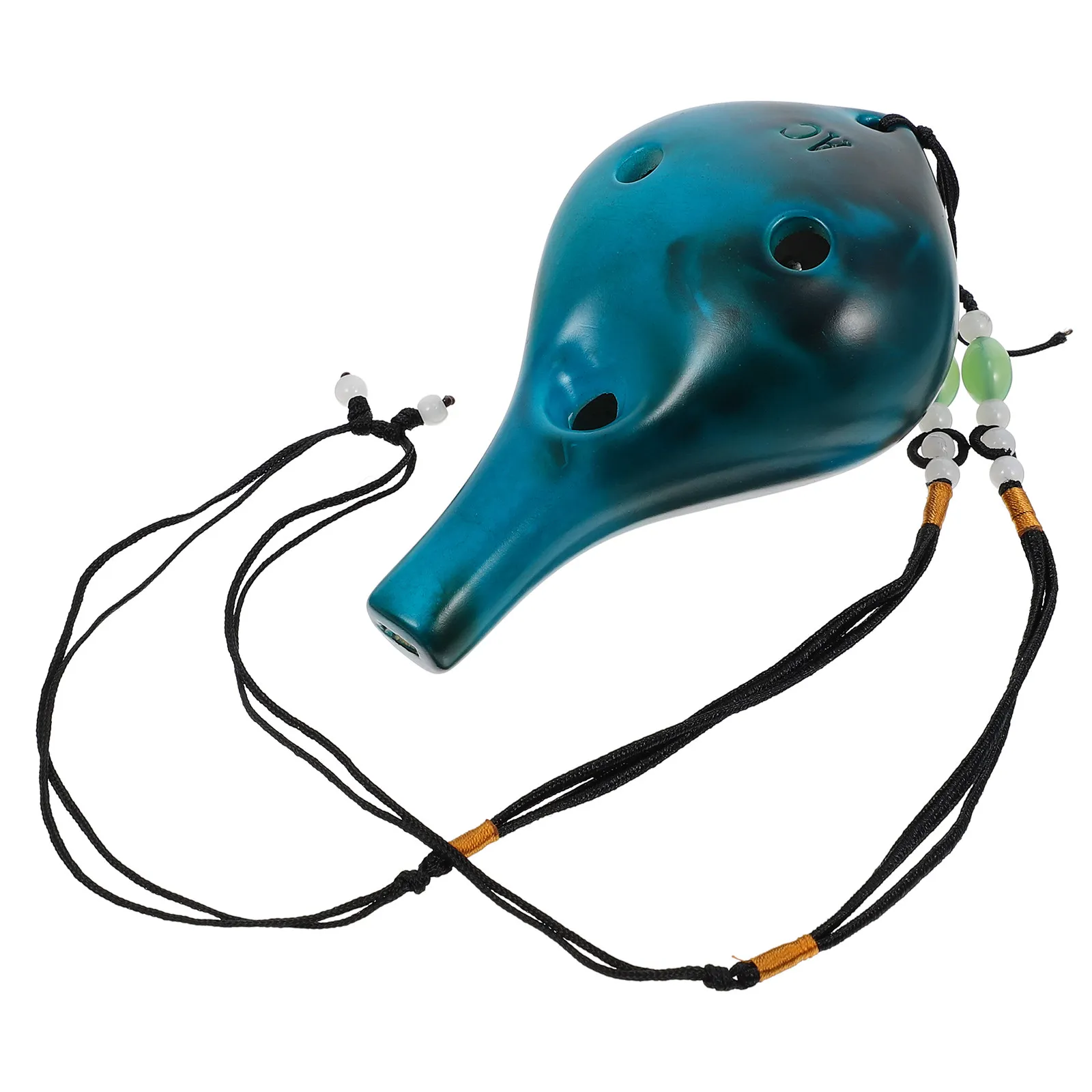 

1 шт. Окарина из доломита, 6-отверстная, портативная, винтажная, музыкальный инструмент с веревкой и сумкой, подходит для начинающих, взрослых и детей