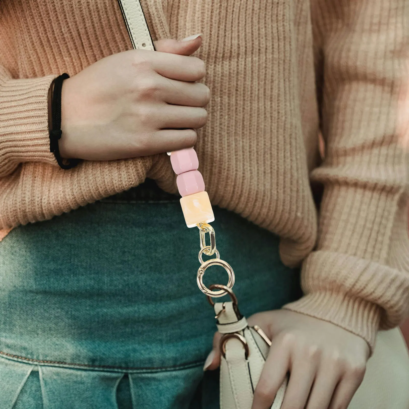 캔디 펄 연장 체인 가방 스트랩 장식용 교체용 핸드백 스트랩 숄더 스트랩 지갑 체인 피팅