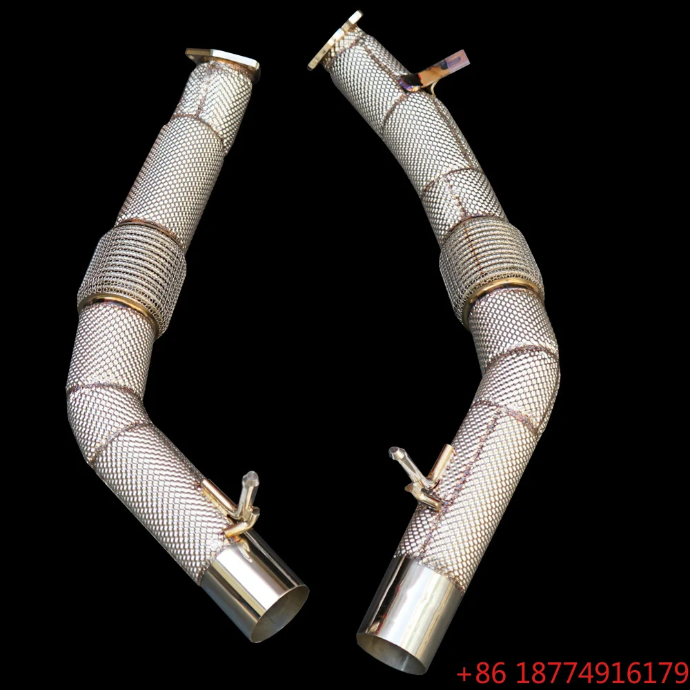 

OBM High Performance Catted Heat Shield Downpipe for Levante/quattroporte/3.0t SS304 Muffler Free Flow System