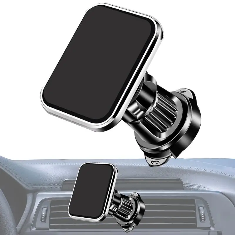 

Magnetic Phone Holder For Car Vent Clip Phone Holder Hands Free Automobile Cradle 360 Degree Rotating Strong Magnet Phone Clip
