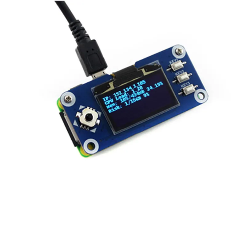 1.3 Inch OLED Display Module for Raspberry Pi Zero W/3B+/4B & Jetson Nano - SPI/I2C Screen Expansion Board
