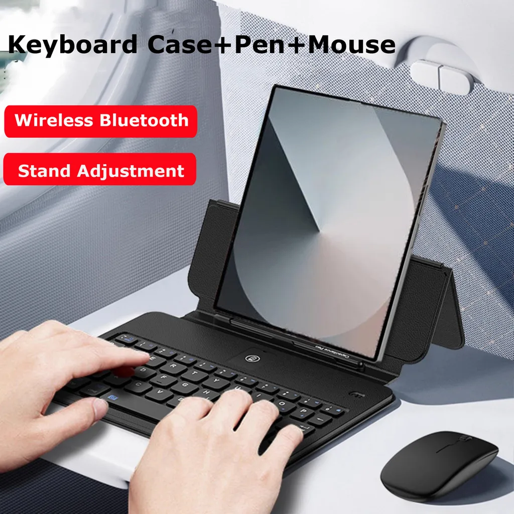 Case for Samsung Galaxy Z TriFold Fold 7 6 5 4 3 2 6 5G 5 Fold Special SE W25 Fold 6 Slim 2 1 with Folding StentsKeyboard Mouse