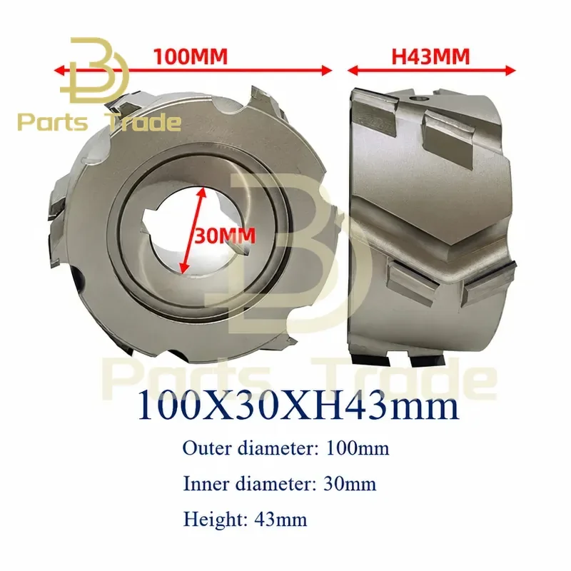 2PCS PMC203 100X30XH43 PCD Pre Milling Cutter Blade for KDT Nanxing Woodworking Edge Banding Machine