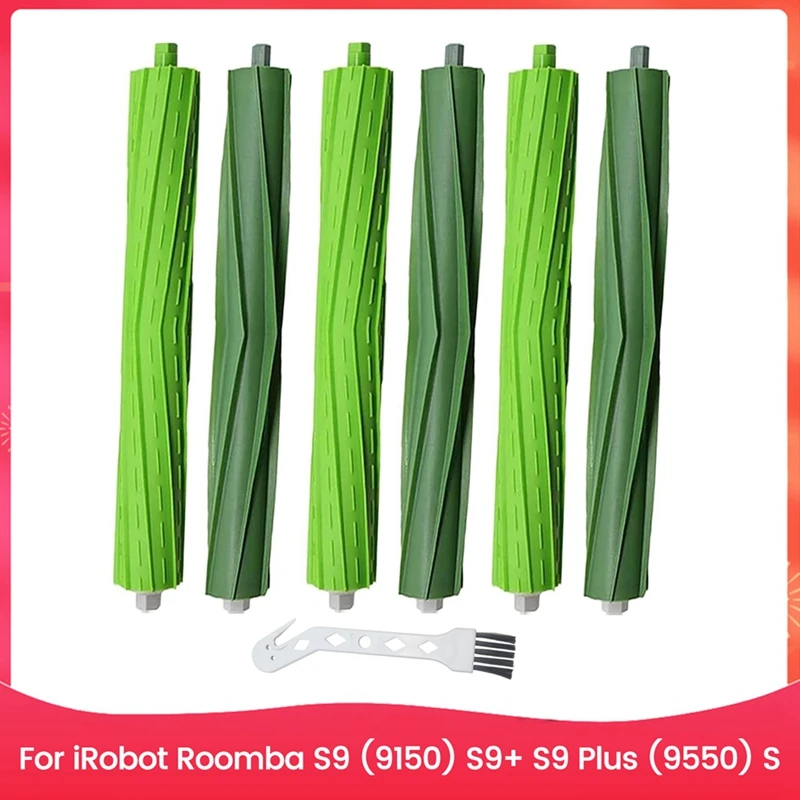 A86I-Sikat Rol Pengganti untuk Irobot Roomba S9 (9150) S9 + S9 Plus (9550) Seri S Sikat Rol Karet Penyedot Debu