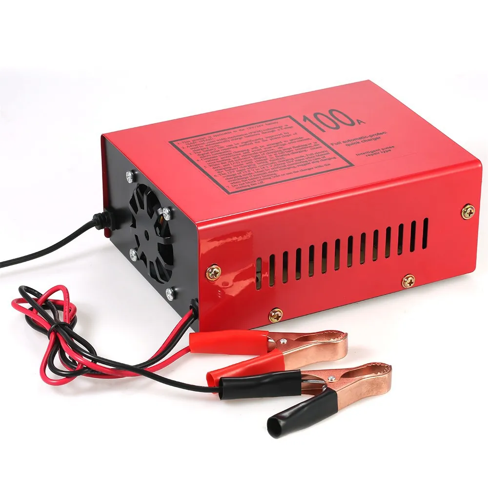 200W Car Battery Charger 12V 24V EU US AU UK Intelligent Pulse Repair Charge Device LCD Display for Car Truck