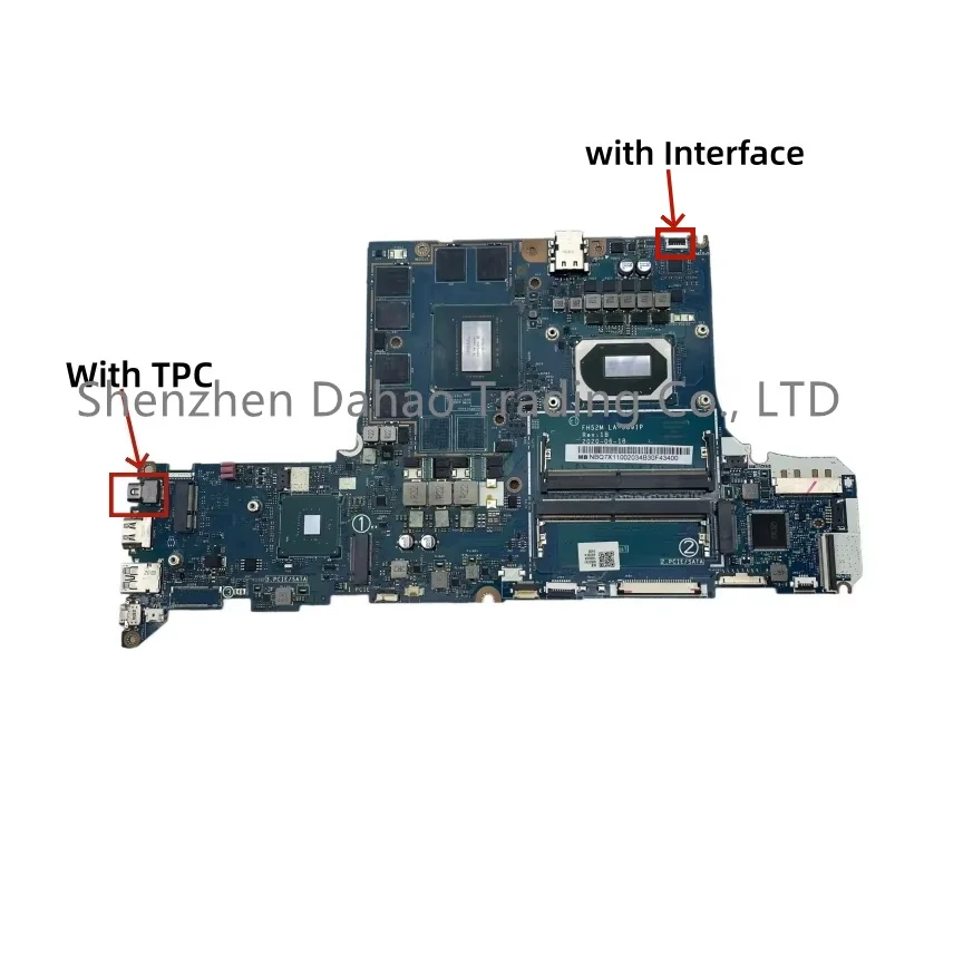 Placa base para portátil Acer Predator PH315-53, modelo FH52M LA-J891P, con CPU i5-10300H/i7-10750H, GPU GTX1660TI/RTX2060 de 6GB, NB.Q7K11.004