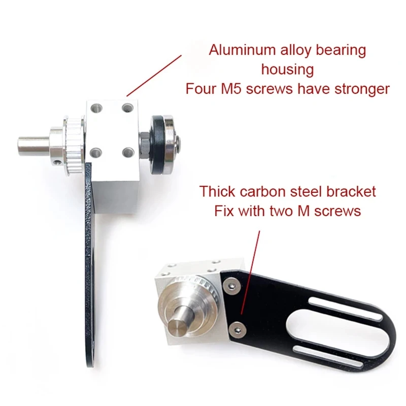 Mini Table Saw Spindle Bearing Seat Ball Bearing Spindle Motor DIY Woodworking Cutting Spindle Table Saw Spindle Assembly