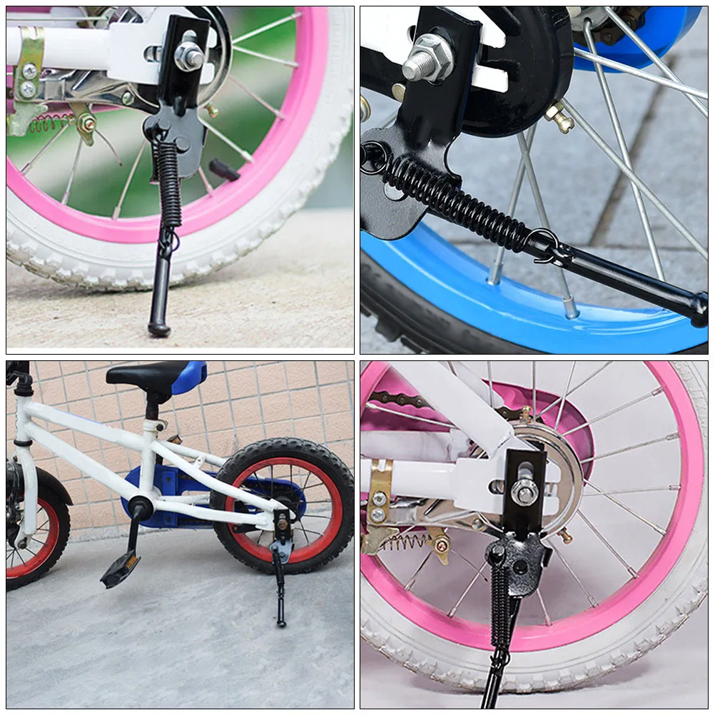1Set Bike Kickstand Adjustable Side Kickstand Durable Professional Wear-Resistant Kids Bike Supply Wear-Resistant Kick Stand