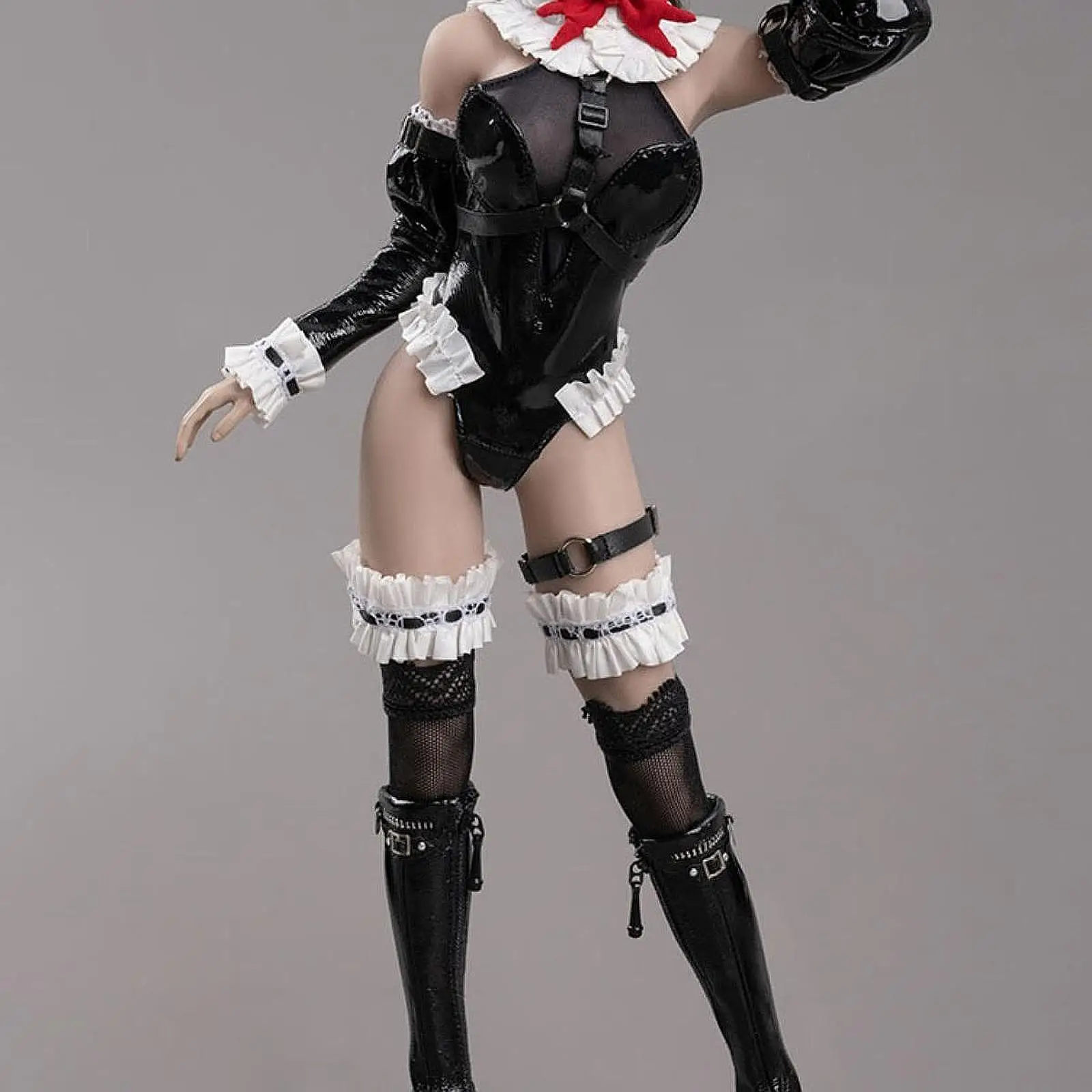 

1/6 Scale Figure PU Lingerie Cosplay Accessories Outfit Dress up Miniature