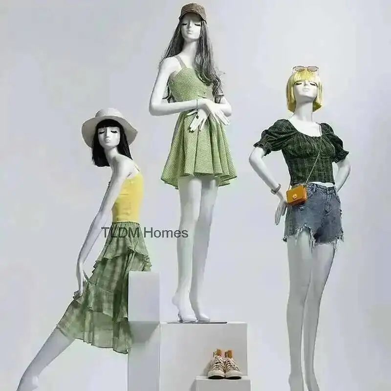Mannequins Store Nordic Women's Clothing Full Body Clothing Mannequin Display Stand Home Female Window Dummy Fiberglass Material