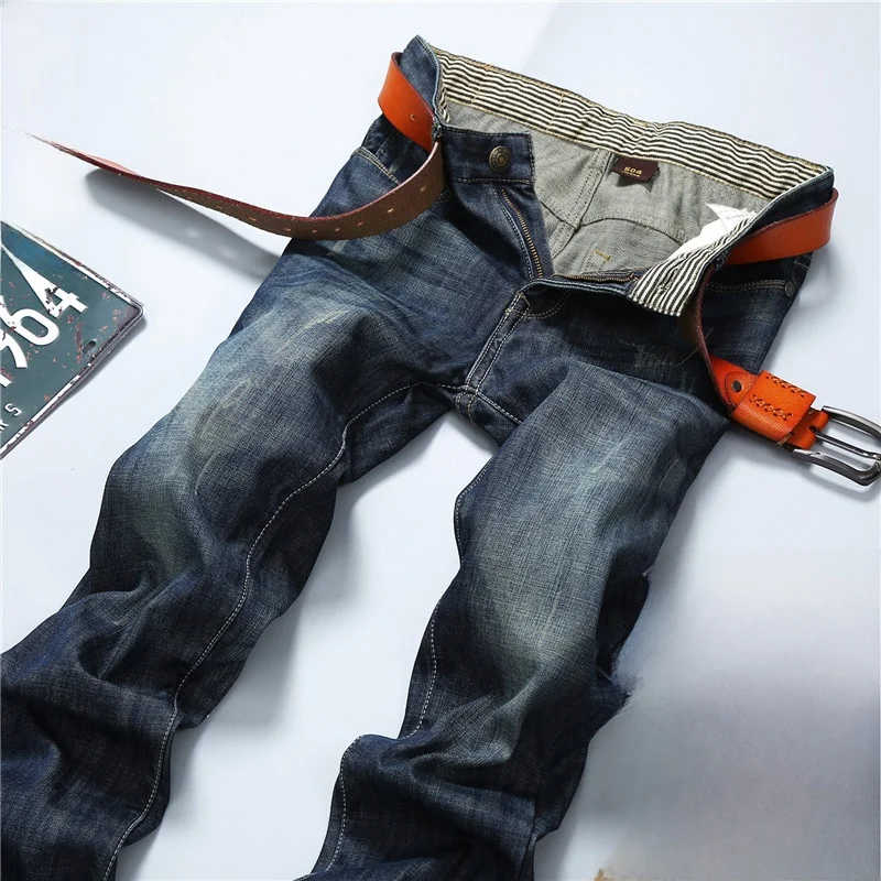 

Новые весенне-летние свободные джинсы прямого кроя для мужчин: молодежные, модные, повседневные, дышащие, удобные, длинные брюки