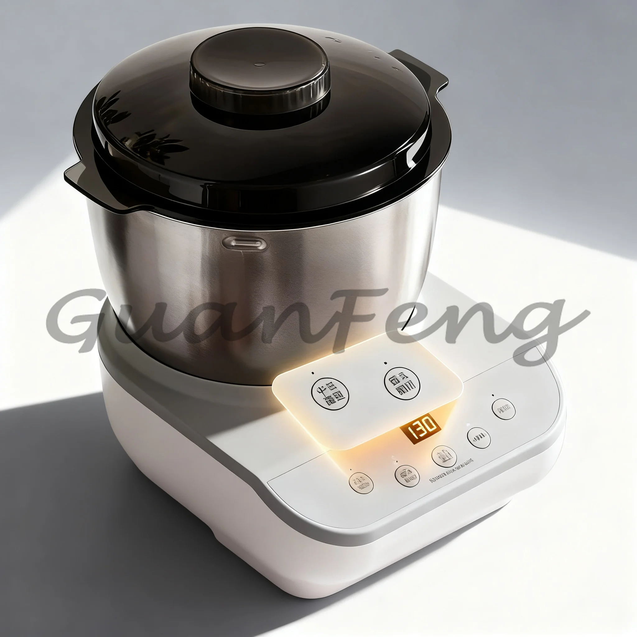 Household Small Fully Automatic Dough Mixer, Integrated Kneading Fermentation Cooking Machine For Bread Dough Making