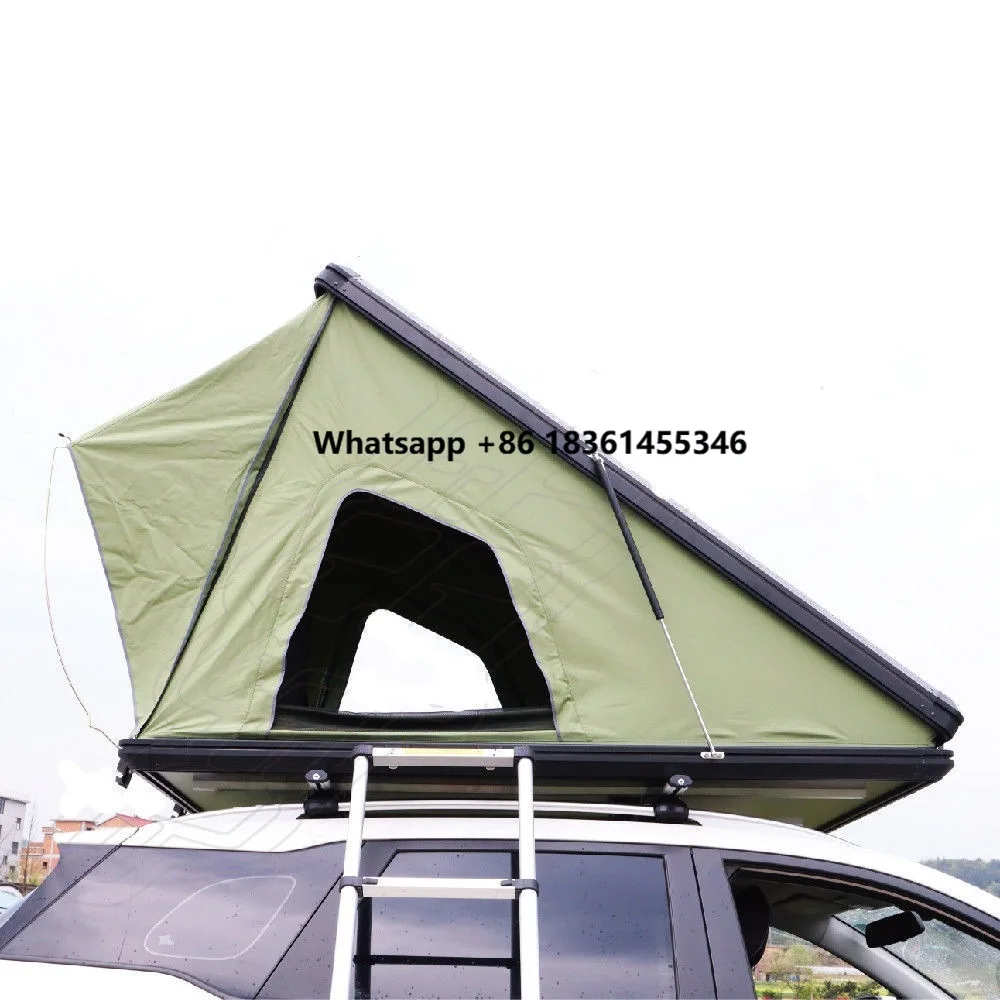 Oxford Fabric High-Strength Hydraulic Ultra-Thin Aluminum Alloy Automatic Roof Top Tent Modern Double Layer Rainproof