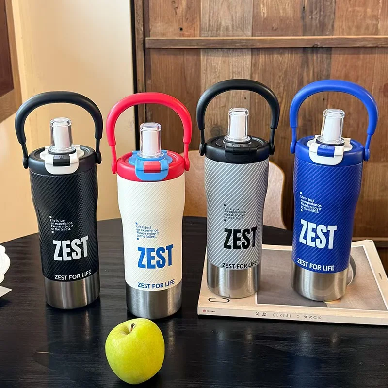 

Large Capacity Sport Tumbler For Men Women Gift Hot Cold Stainless Steel Thermos Bottle With Straw Tea Infuser For Water Coffee
