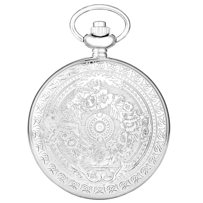 Creative To My Grandson I Love You Forever Analog Quartz Pocket Watch for Boy Kids Fob Clock Pendant Chain Roman Number Gift