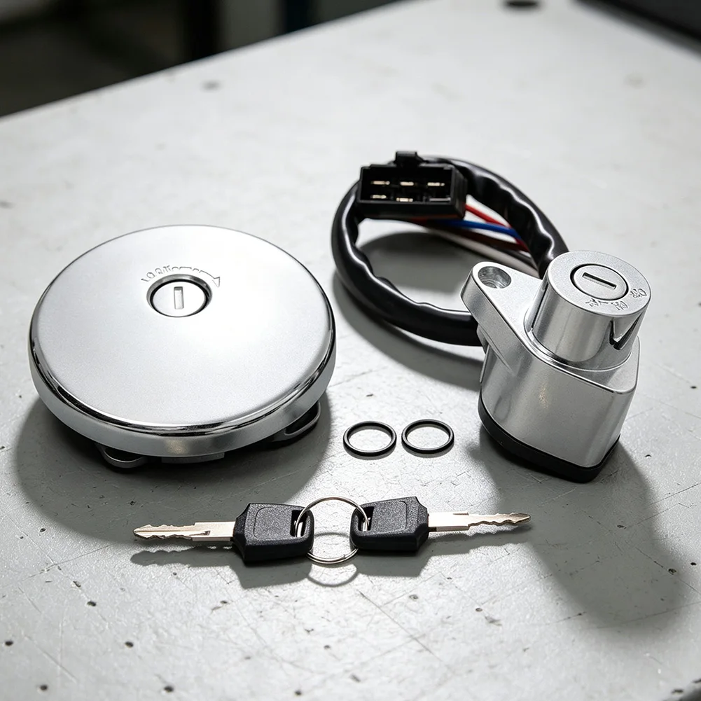 As Shown Ignition Switch Aftermarket Part Plastic Metal for Easy Installation Direct Fit OE Fitment 1 Set Included