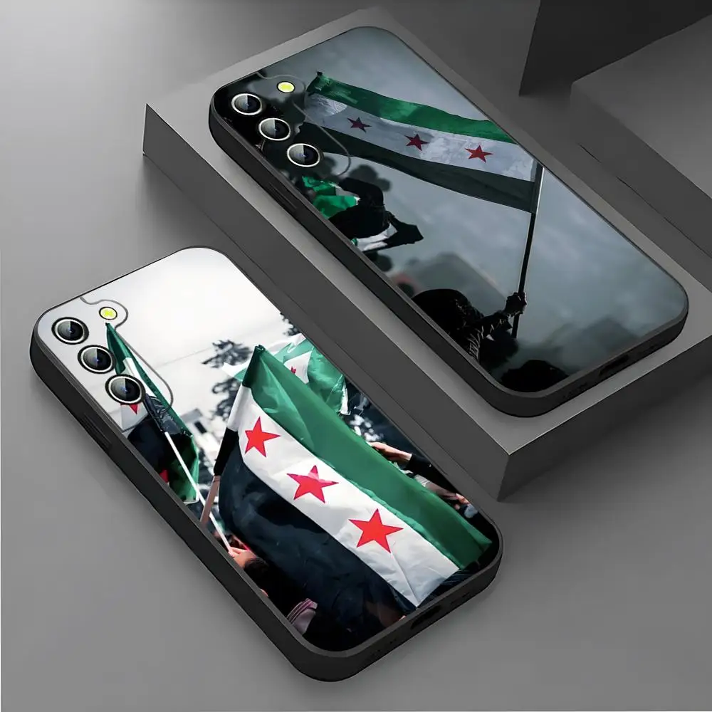 Image of Syrische Revolutionsflagge Handyhülle für Samsung S26 S25 Ultra S24 S22 S23 S20 Fe S21 A17 A37 A57 A54 A34 A16 A53 Rückseiten-Cover