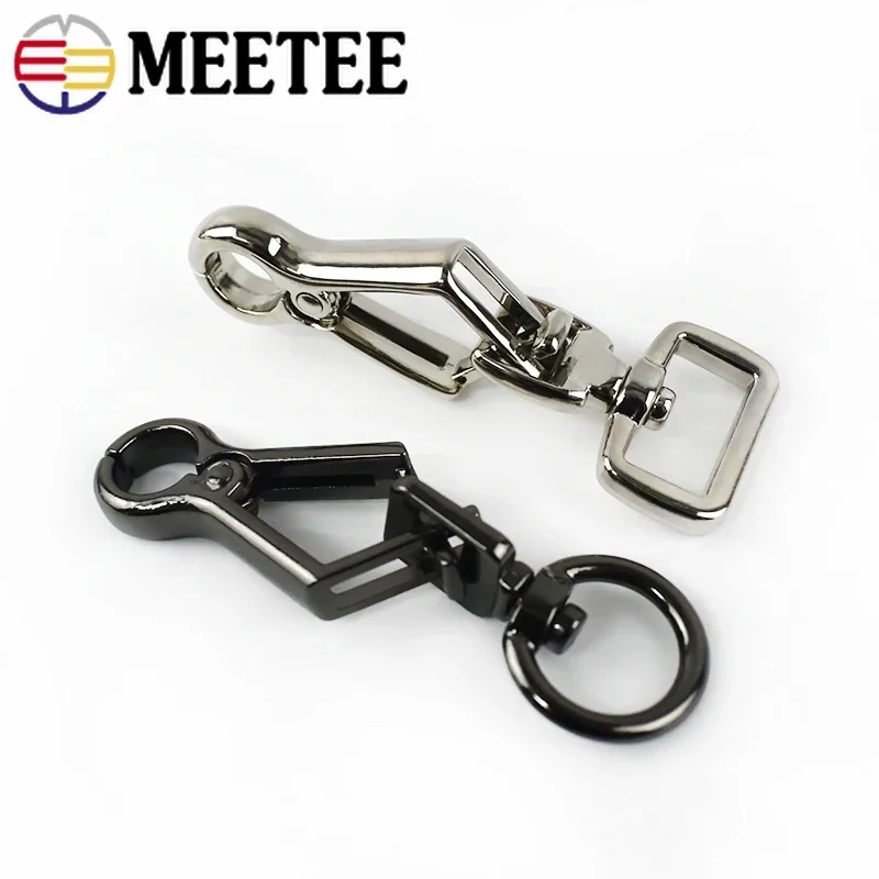 Meetee 5/10pcs Bag Hanger Buckle Lobster Clasps DIY Key Chain Bags Shoulder Strap Collar Snap Hooks Hardware Accessories