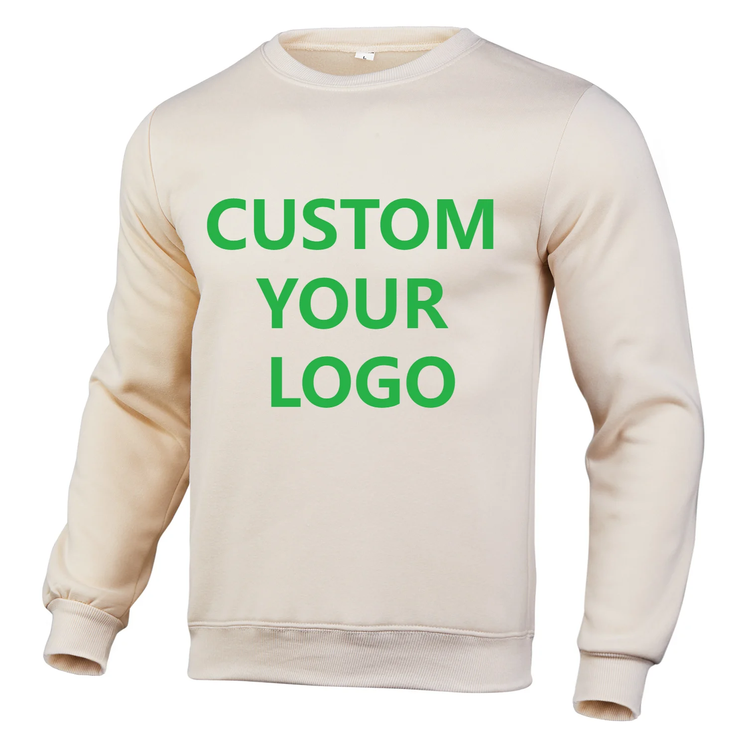 Custom LOGO Hoodies O-neck Men Women Brand Solid Color Fleece Spring Autumn Casual Streetwear Sweatshirt Couple Pullover S-3XL