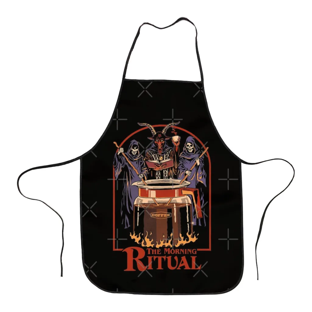 The Morning Ritual Kitchen Women Apron Household Cleaning  Composite Pinafore Salon Home Cooking Baking Adult