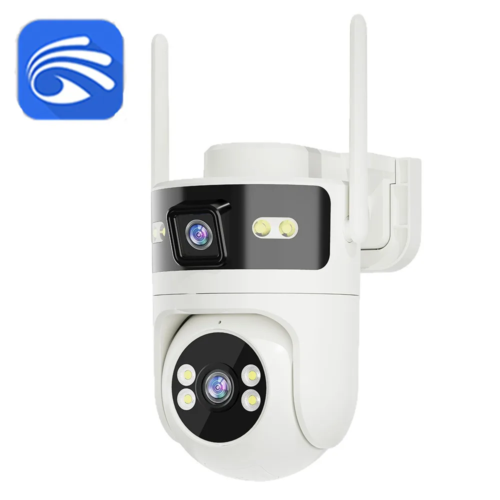 4MP Yoosee APP Dual Lens Video Linkage Full Color IP Camera AI Humanoid Detection Home Security Alarm CCTV Baby Monitor