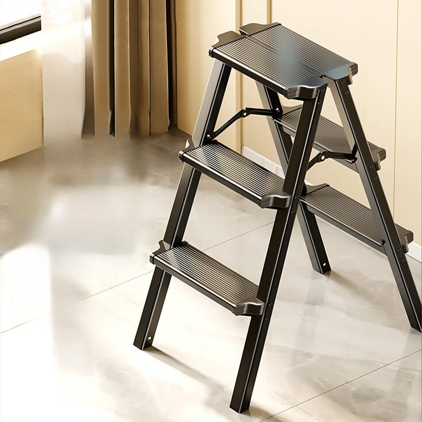 

folding safety ladder stool Modern Simplicity portable Footrest multi-functional multi-layer пуфик в прихожую home furniture