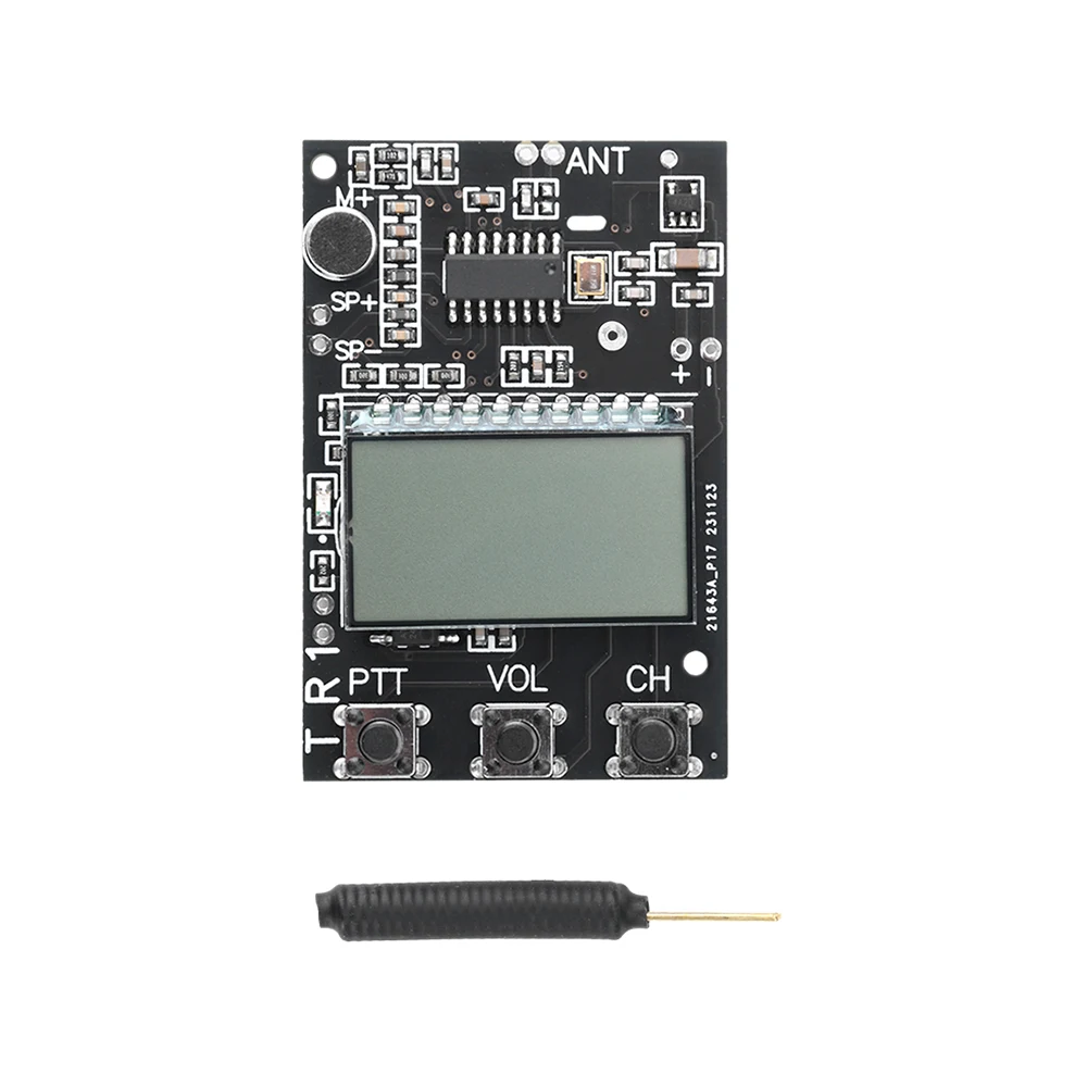 FM Walkie Talkie Module Stereo FM Transmission Receiver Board 27-480MHz Frequency Integrated Receiving Transmitting Module