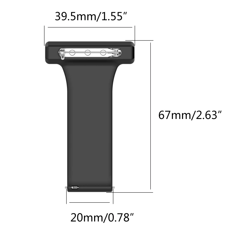 Bransoletka z broszki krzemionkowej R91A, 20mm, do Garmin Venu 2 Plus Garmin Vivoactive 3, zegarek Honor Watch SE Doctor pielęgniarska, bransoletka do zegarka