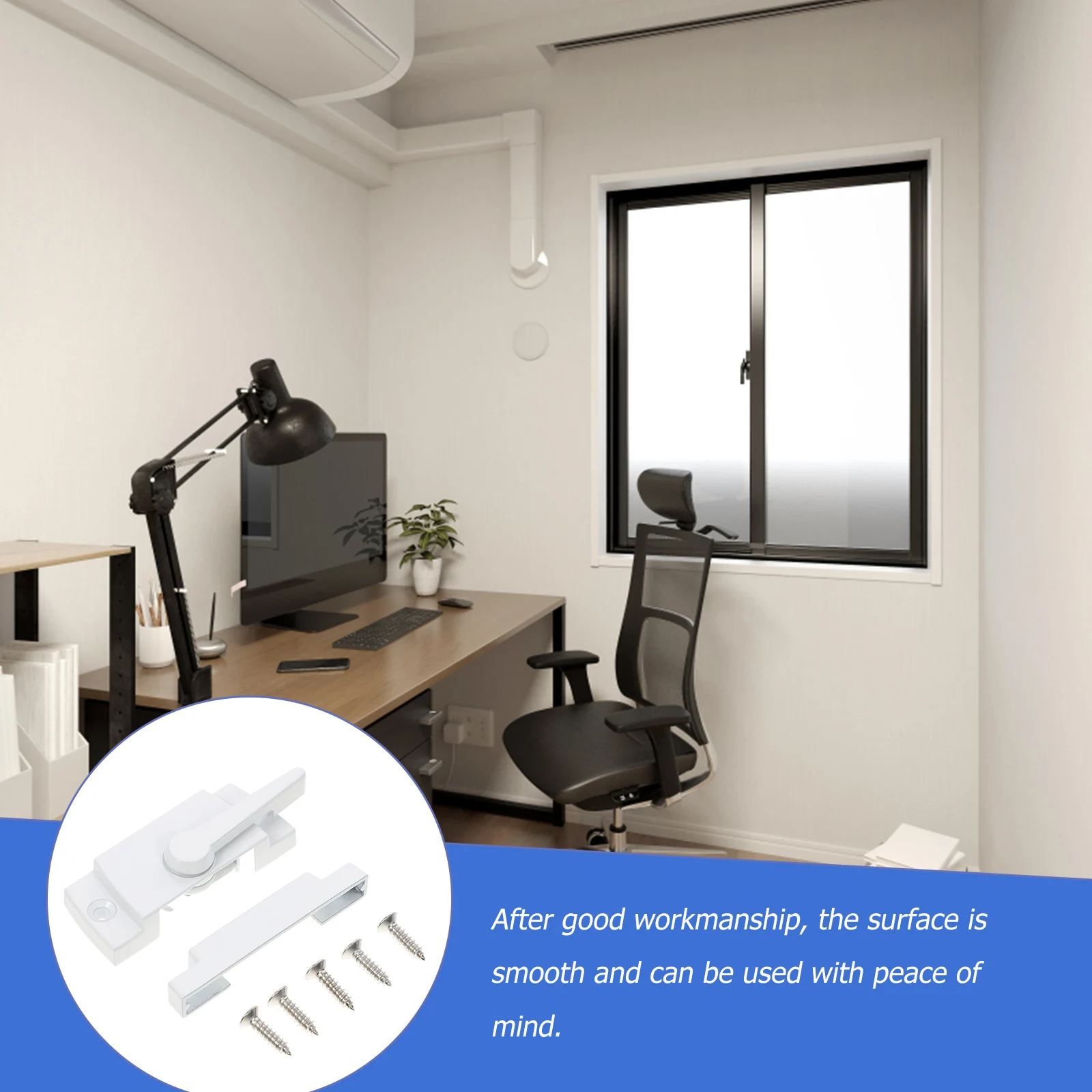 2 مجموعات موثوقة القمر قفل الملحقات سبائك الزنك الأمن وشاح أقفال لانزلاق النوافذ سلامة المنزل مكافحة سرقة مزلاج كام