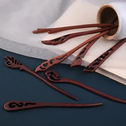 Classic Chinese Hair Sticks Chopsticks Wooden Vintage Hairpin Hair Bun Forks Girls Hanfu Party Headdress Retro Hair Jewelry