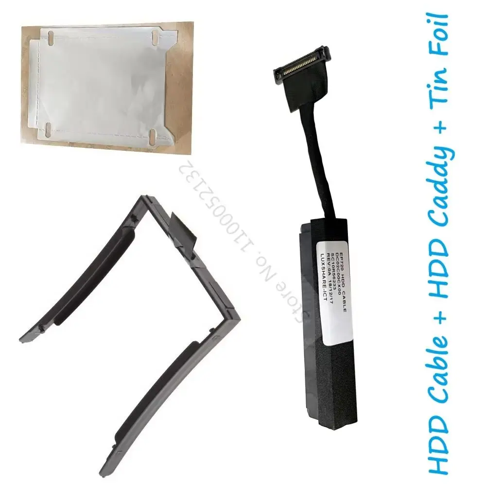2.5 SATA SSD HDD Hard Drive Flex Cable Connector Caddy Tray Bracket Holder Tin Foil Sheet for Lenovo ThinkPad P72 P73 EP720