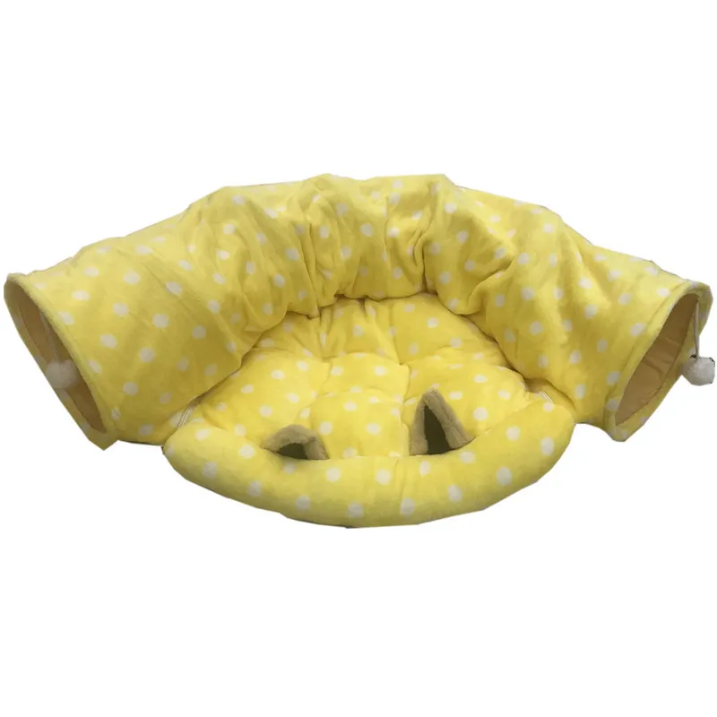 Cross-border cat toys foldable cat tunnel cat passage rolling dragon cat nest environmental puzzle pet toys