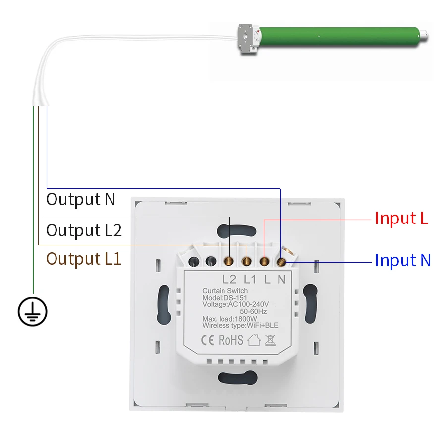 Wifi Mù Màn Công Tắc Tuya Cuộc Sống Thông Minh Kết Nối Cửa Cuốn Xe Máy Nhà Tự Động Điều Khiển Google Nhà Echo Alexa