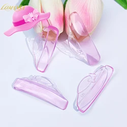 Lomansa 4 Pairs L Curl Silicone Eyelash Perm Pads Sticky Lashes Rod Shield Lifting 3D Eyelash Curler Accessories Lash LiftTool