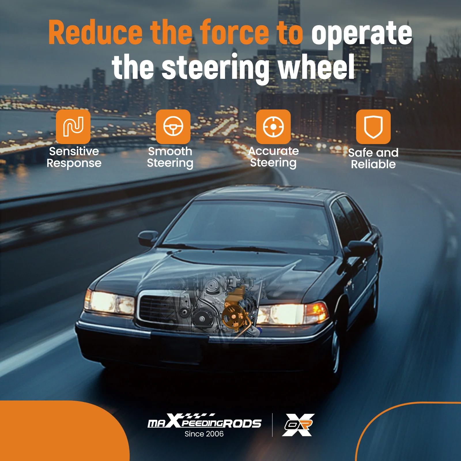 

Насос гидроусилителя руля с шкивом 215447 для Lexus RX350 3.5L 3456CC V6 2007-2009