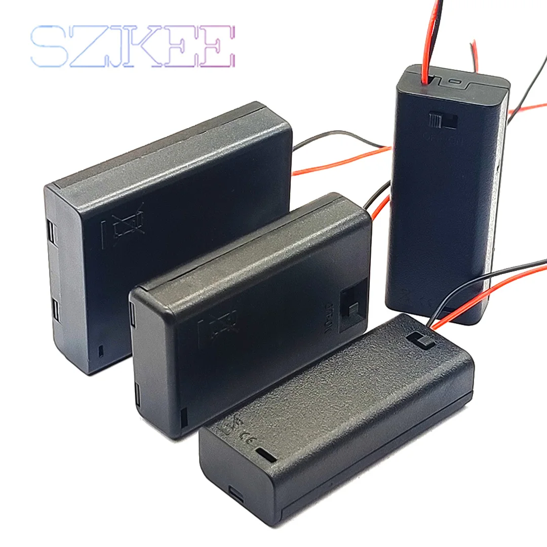 AAA Battery holder aaa with on/off switches with 2//3//4 compartments standard battery container aaa Battery Box Case