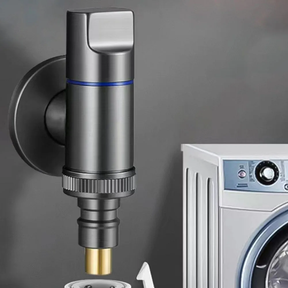 G1/2 Multi-function Faucet Valve Washing Machine Tap Water Stop Quick Opening Angle Valve Bathroom Accessories