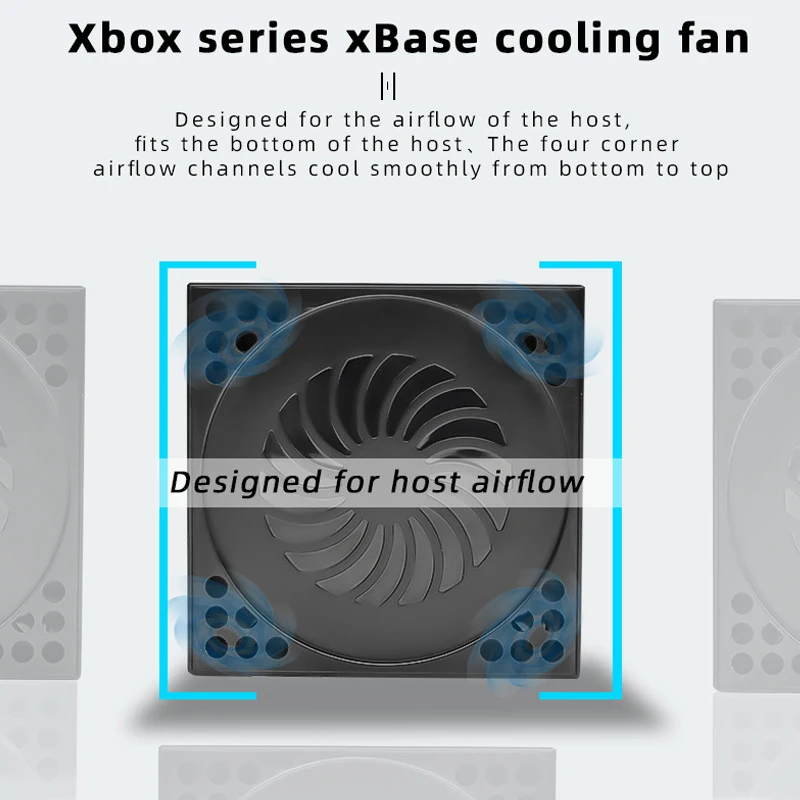 Cooling Fan for Xbox Series X with 3 USB Port Xbox Series X External Cooler Turbo Temperature Control Fan Console Standing Mount