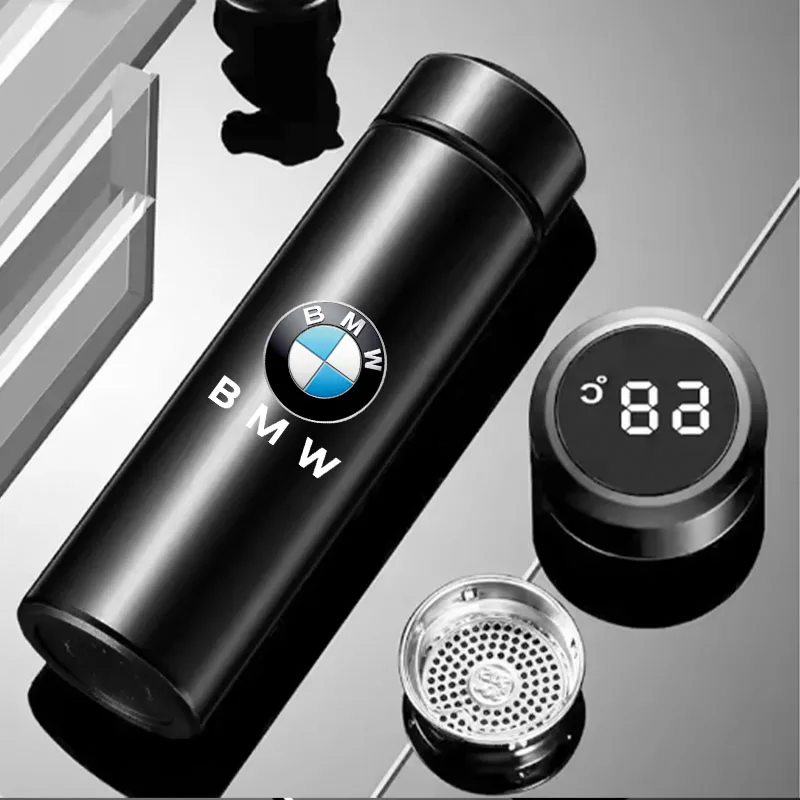 Car 500ml Intelligent Temperature Display Insulating Cup Sticker for BMW M X5 E70 E91 F11 F30 F31 F10 X3 F25 E30 E46 Accessories view 2