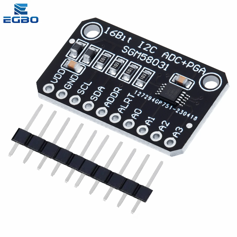 جديد SGM580 31 مجلس التنمية 16 بت عالية الدقة I2C وحدة 4 قناة ADC الحصول على البيانات محول لاردوينو جديد SGM580