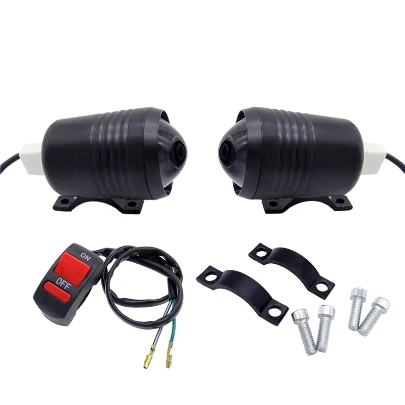 

2 Pcs Universal Motorcycle Headlight Bulbs 1200LM 30W Upper Low Beam Flash U2 LED Waterproof Motorcycle Fog Spot Head Light