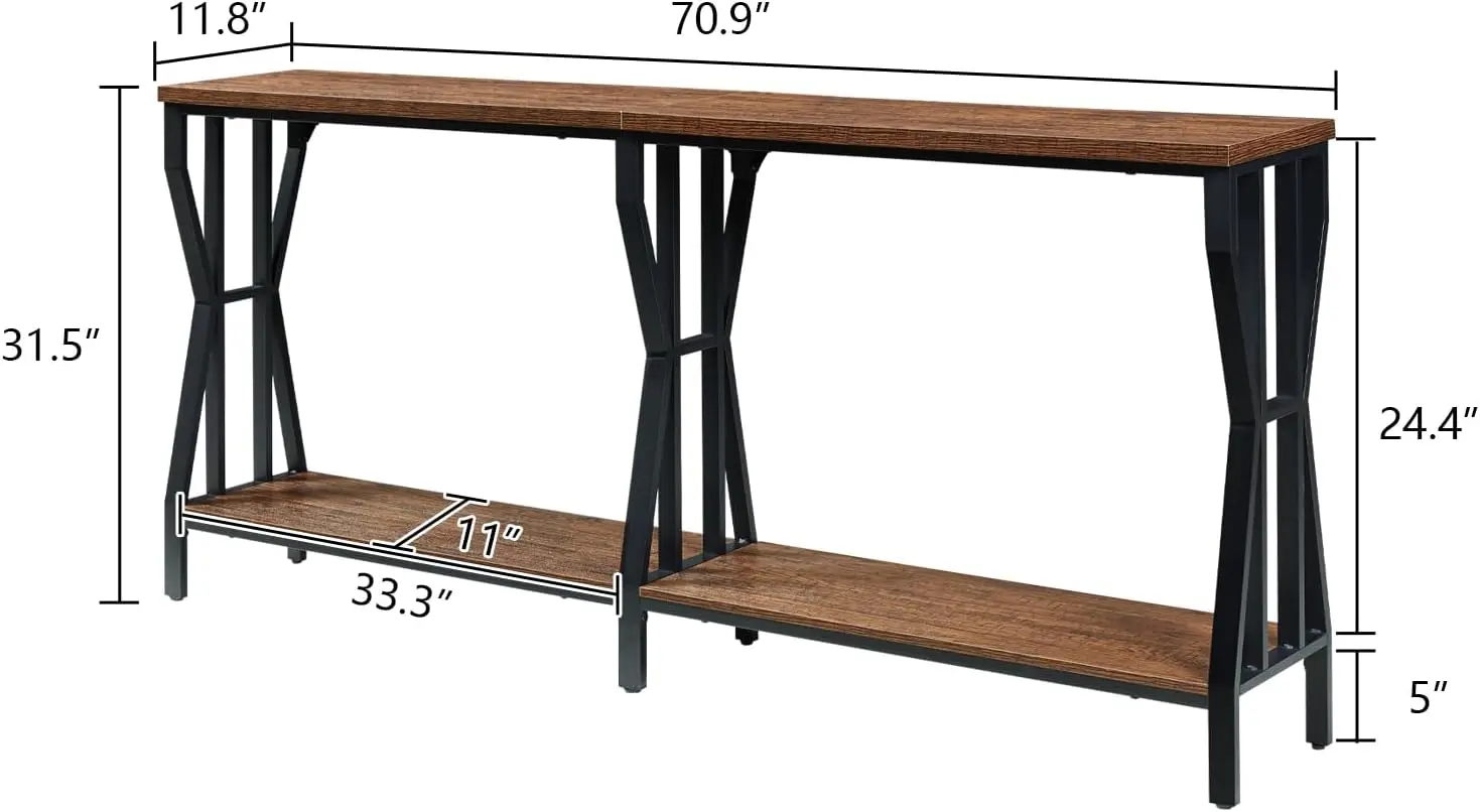 Sofa Console Table, 70.9