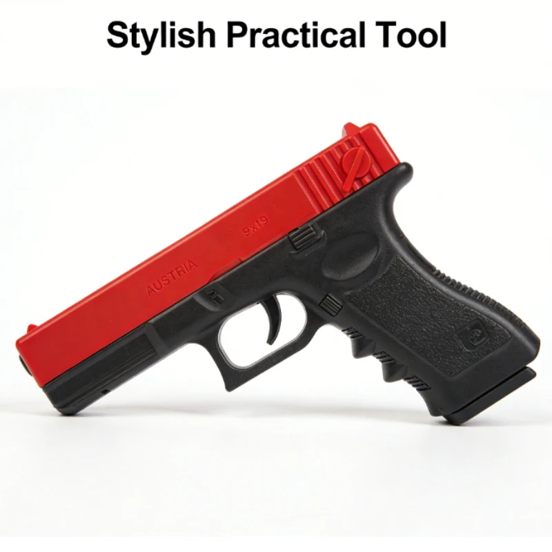 

Игрушечный пистолет Alloy G17 с мягкими пулями, безопасные резиновые пули 7-8 мм, для игр на улице на больших расстояниях, идеальный подарок на день рождения для детей
